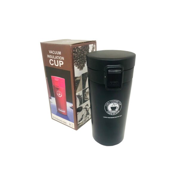 Vaso térmico de acero inoxidable con filtro y botón push 380ml