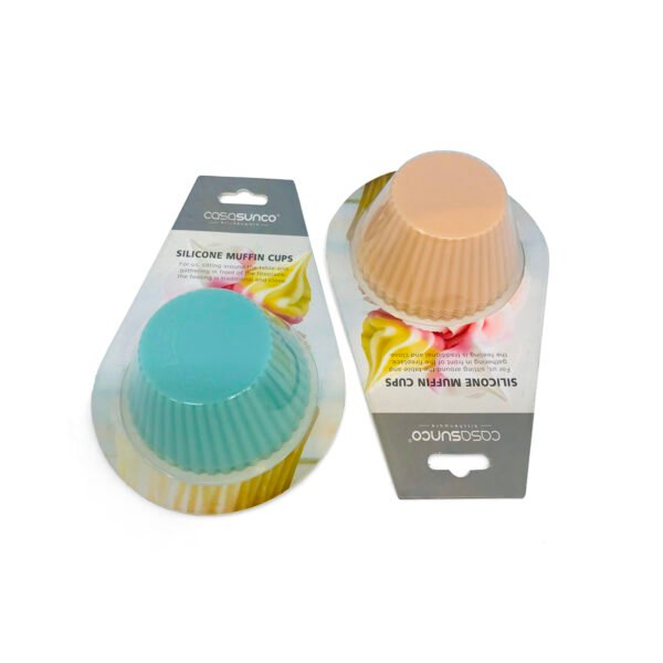 Moldes de silicona x4 para muffins cupcakes individuales