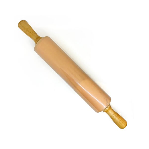 Palo de amasar de silicona con agarre de madera 46cm