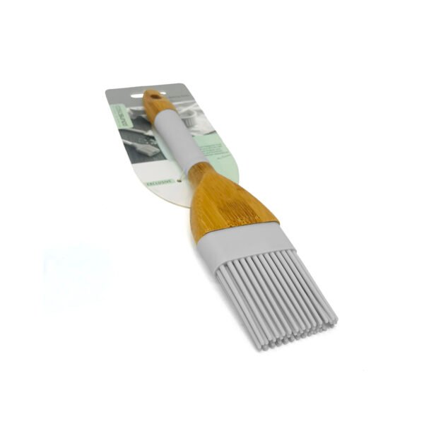 Pincel cocina de silicona con mango de madera