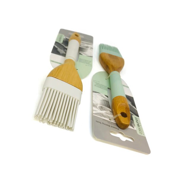 Pincel cocina de silicona con mango de madera