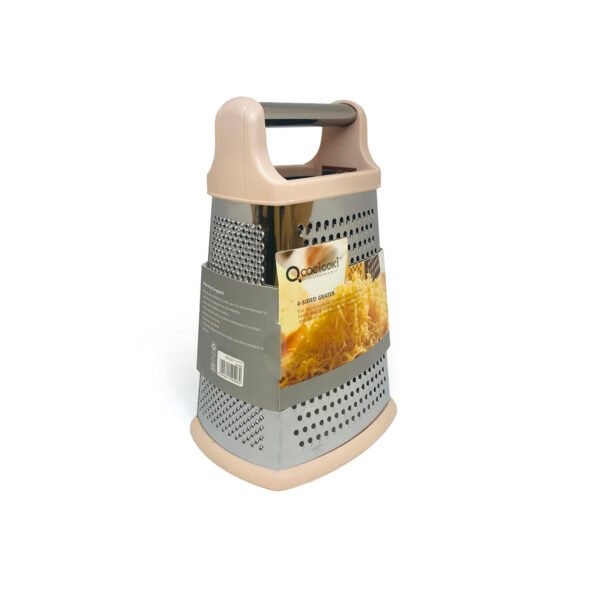 Rallador de acero inoxidable de 4 caras base antideslizante