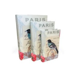 Set x3 cajas libros decorativos modelo Art