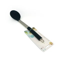 Cuchara de nylon para cocina con mango de metal
