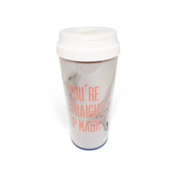 Vaso térmico de plástico 400ml varios diseños