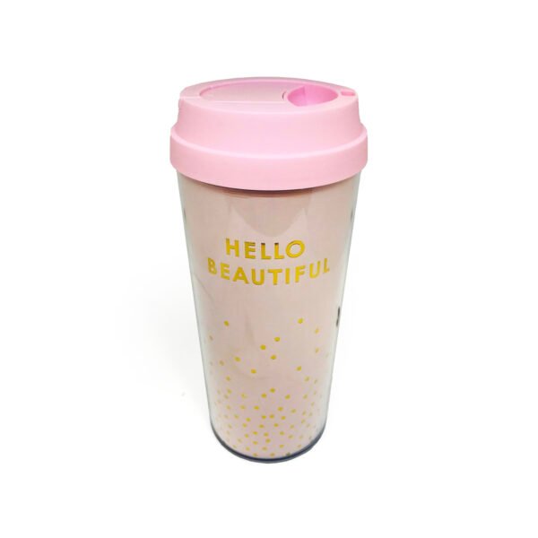 Vaso térmico de plástico 400ml varios diseños