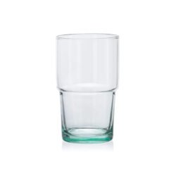 Vaso de vidrio reciclado color verde 440cc