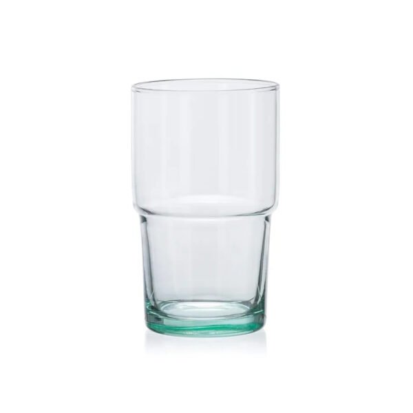 Vaso de vidrio reciclado color verde 440cc