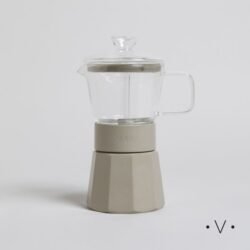 Cafetera Tipo Italiana De Borosilicato Grey 240 ML