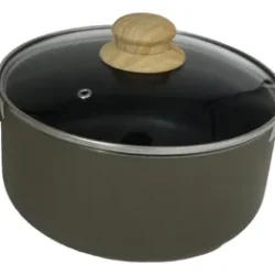 Cacerola Antiadherente con tapa de vidrio 24CM