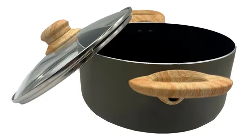 Cacerola Antiadherente con tapa de vidrio 24CM