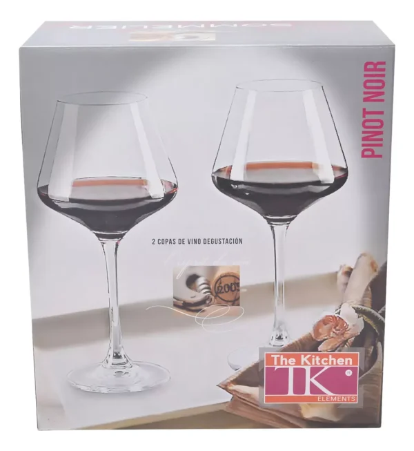 Set x2 Copas de Vino Degustacion Pinot Noir 455ml Vidrio