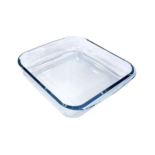 Fuente Cuadrada de Vidrio Unique con Asas 1,8lt 25cmx22cmx5cm