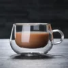 Taza de Té Doble vidrio con Asa 220ml