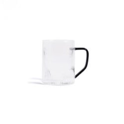Mug Borosilicato con Mango Negro 360 ML