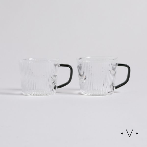 Mug Borosilicato con Mango Negro 300 ML