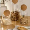 Frasco de Vidrio Borosilicato con Tapa Corcho 850ml