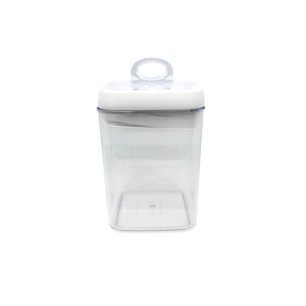 Frasco taper cierre hermético acrílico rectangular 1700ml