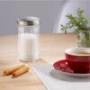 Azucarera de vidrio dosificador de azúcar con tapa acero 300ml