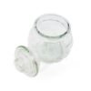 Frasco vidrio rayado bombe con tapa 1200ml