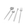 Set cubiertos x16 piezas acero inoxidable color plata brillante