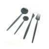 Set cubiertos x16 piezas acero inoxidable color negro matte