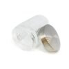 Frasco de vidrio rayado con tapa de acero 1200ml