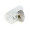 Frasco de vidrio rayado con tapa de acero 2000ml