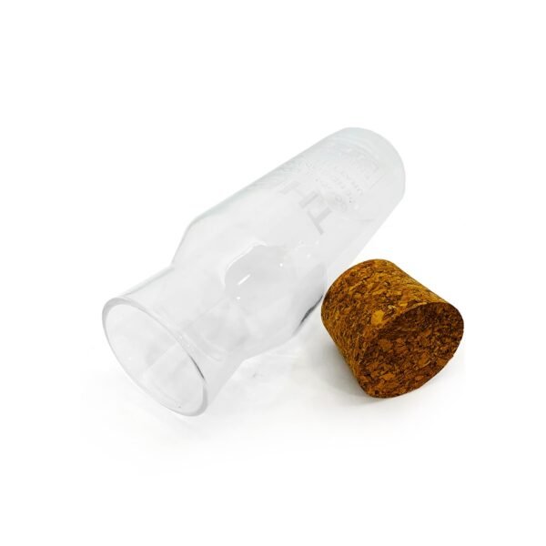 botella de vidrio agua leche jugo con tapa corcho 1000ml