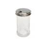 azucarera vidrio tapa acero 300ml con fondo blanco