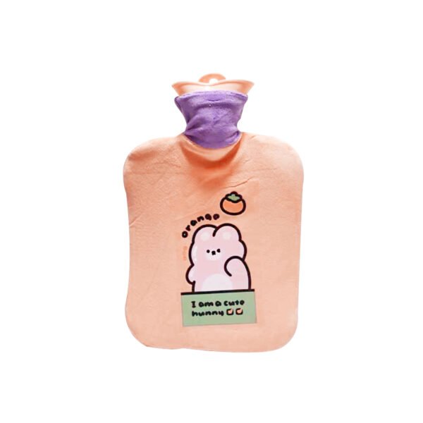 Bolsa de agua caliente con funda de peluche
