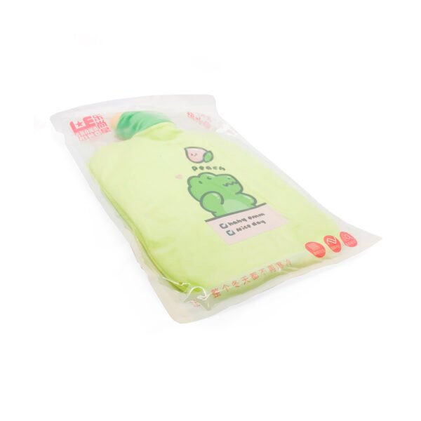 Bolsa de agua caliente con funda de peluche