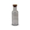 botella tapa corcho con fondo blanco