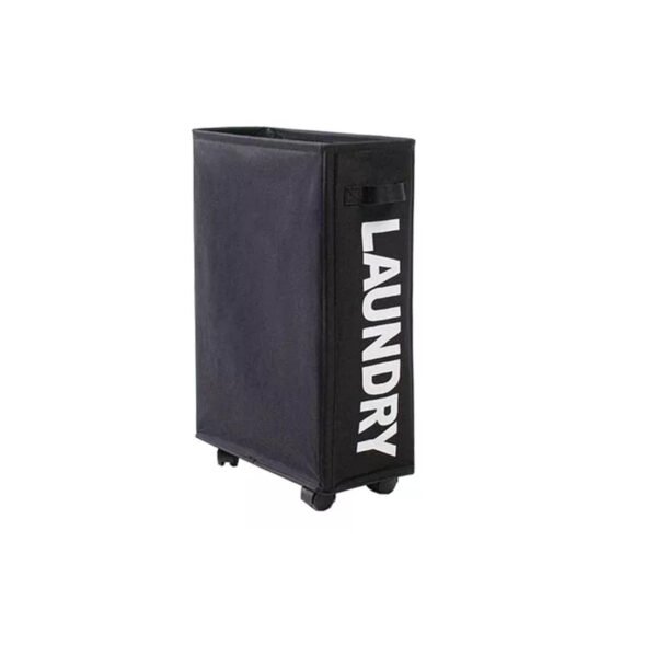 Cesto de ropa sucia laundry con ruedas plegable compacto rectángular