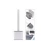 Escobilla para baño inodoro cepillo de silicona color blanco