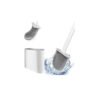 escobilla silicona para inodoro con fondo blanco