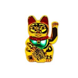 Gato de la fortuna dorado de 15cm