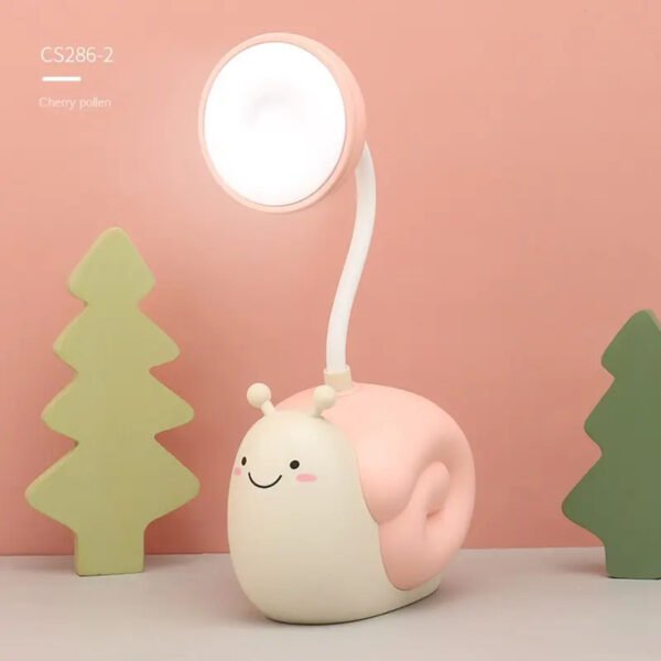 Lámpara velador infantil caracol 4 colores