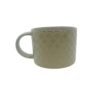 Taza jarro mug gris con base marron