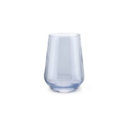 vaso conico transparente con fondo blanco