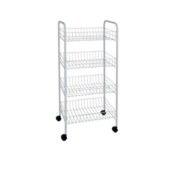 Carrito organizador 4 estantes con ruedas