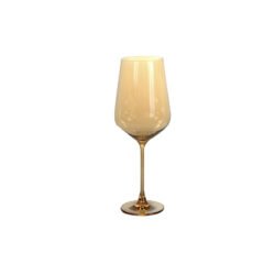 copa vino ambar fume con fondo blanco