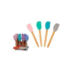 Espatula de silicona con manga de madera
