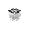 Juego x6 especieros circular con base de metal