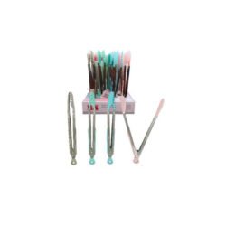 Pinza de silicona para ensalada 34cm colores pastel