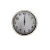 Reloj de pared redondo blanco y negro