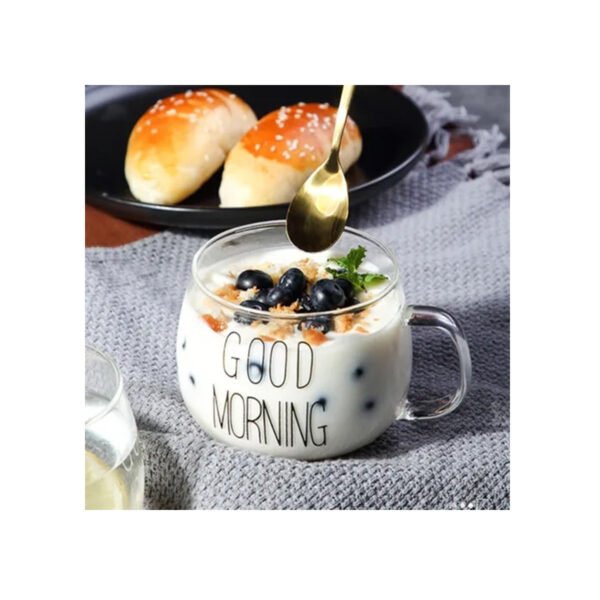 Taza de vidrio good morning 300ml