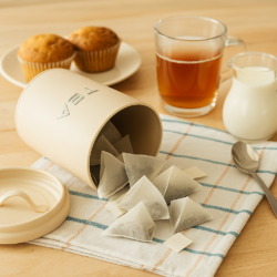 Lata de té metálica esmaltada nude mate Línea Campbell's