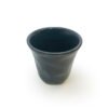 Taza de café de cerámica 92cc organic gris
