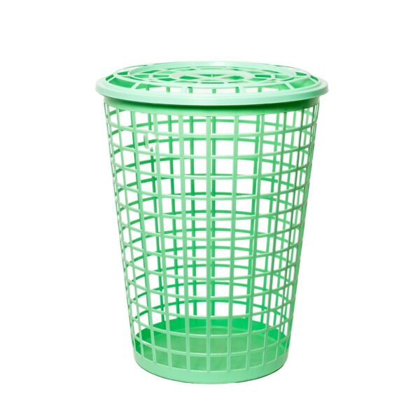 cesto de ropa 60 litros con fondo blanco